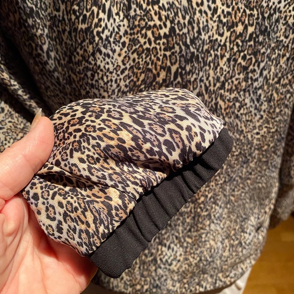 La Fée Maraboutée lined leopard print zippered jacket. - Picture 4 of 8